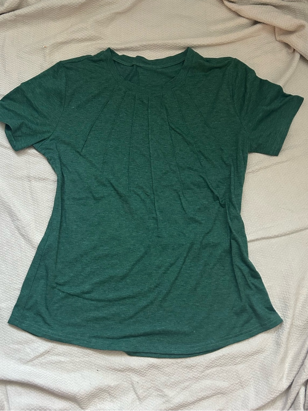 Green Pleated Tee